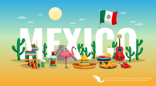 Geografia 8º Ano Fundamental - Características do México, sistema de governo mexicano, população e sociedade no México, características socioeconômicas mexicanas , clima do território mexicano, características físicas do México, a economia mexicana e industrialização no México.