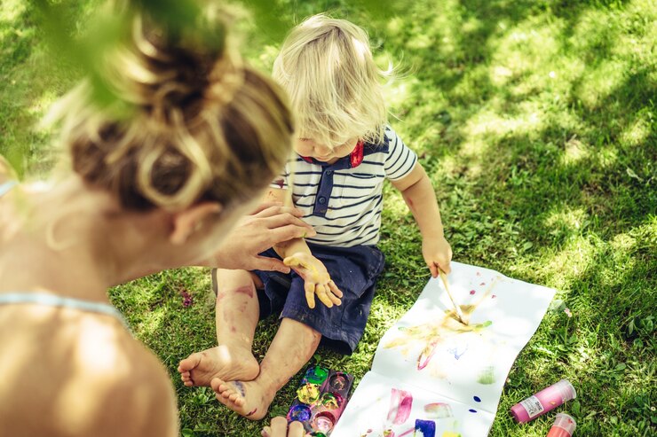 Plano de Aula Educação Infantil 1 - Realizando pintura e colagem em tecidos com elementos da natureza