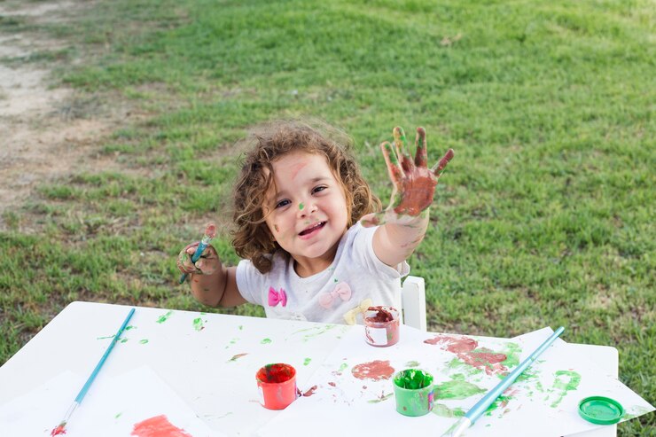 Plano de Aula Educação Infantil 2 - Pintura com diversos suportes e instrumentos na área externa da escola